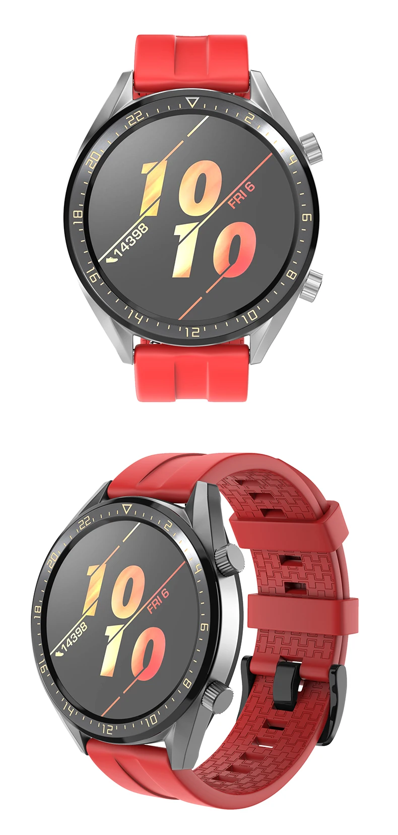 Силиконовый ремешок для huawei Watch GT/GT2 46 мм ремешок для Amazfit GTR 47 мм/Stratos 2 3 Смарт часы браслет