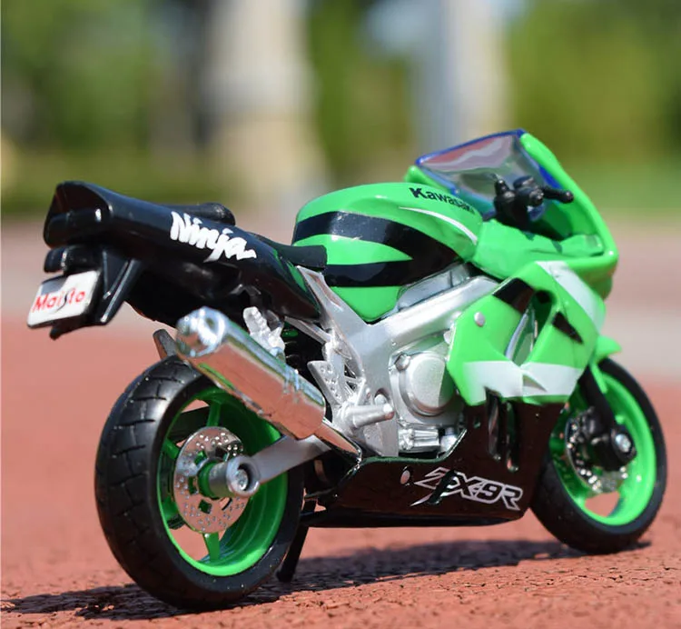 1:18 Kawasaki Moto Toy вся модель с базой Maisto литой автомобиль модель ниндзя ZX KLX Металлический Игрушечный Автомобиль H2R вулкан игрушки для детей