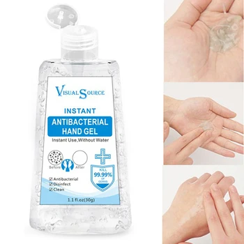 

30/60ml 75% Alcohol Hand Sanitizer Gel Disposable Disinfecting Hand Wash Gel Anti Bacteria Waterless Portable Hand Sanitizer