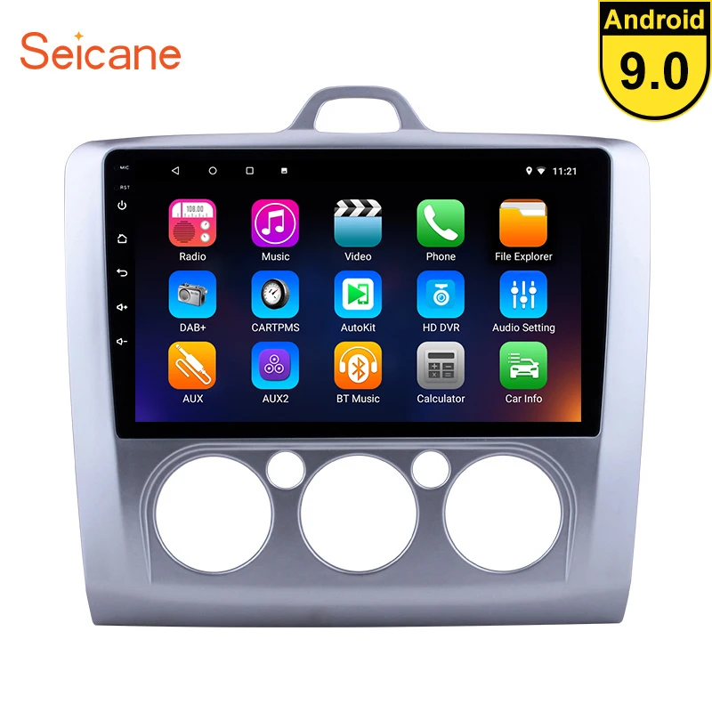 Seicane Android 9,0 " Автомагнитола Стерео gps навигация 2DIN блок для 2004-2011 Ford Focus Exi MT 2 3 MK2/MK3 мультимедийный плеер