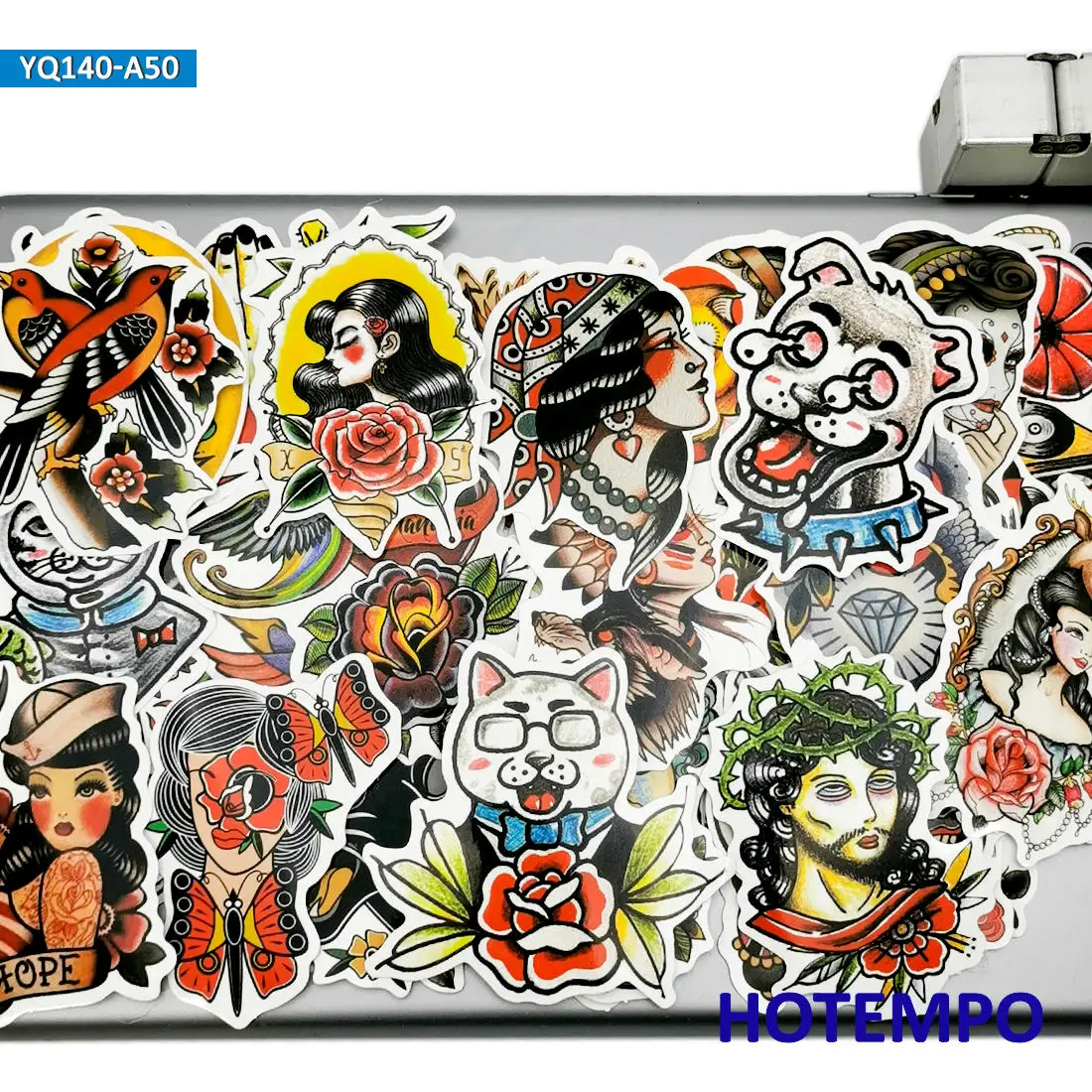 50pcs Old School Tattoo Art Graffiti Funny Sticker for Phone Laptop Luggage Guitar Skateboard Motorcycle Car Waterproof Stickers 50pcs Old School Tattoo Art Graffiti Funny Sticker for Phone Laptop Luggage Guitar Skateboard Motorcycle Car Waterproof Stickers