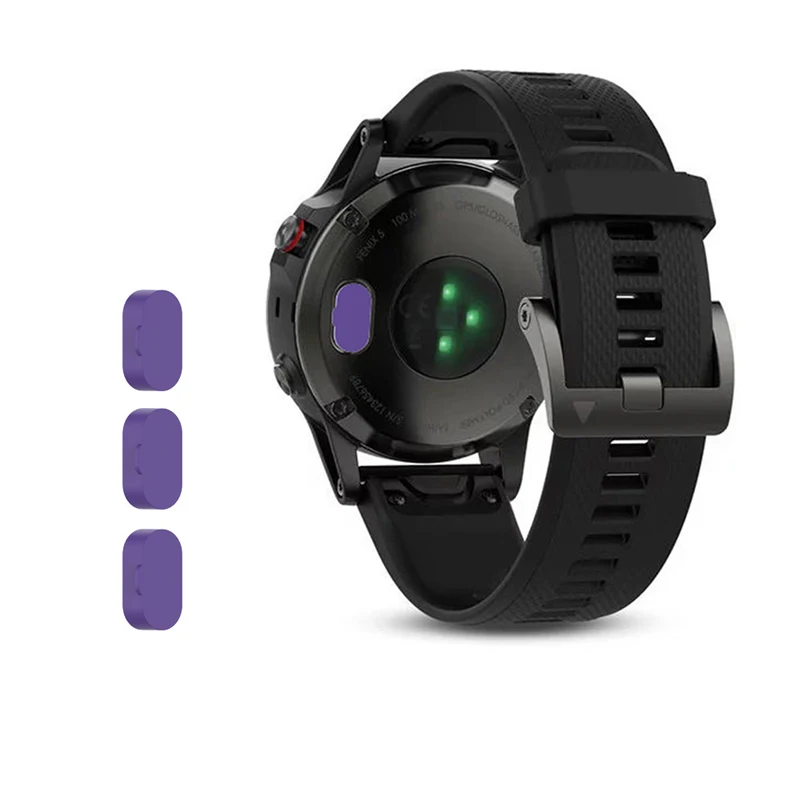 purple-3pcs Пылезащитная Крышка для Garmin Vivomove 3 3S Vivoactive 4 4S Venu Fenix5 Смарт-часы Пылезащитная заглушка для сенсорного заглушка защита от пыли - Цвет: purple-3pcs