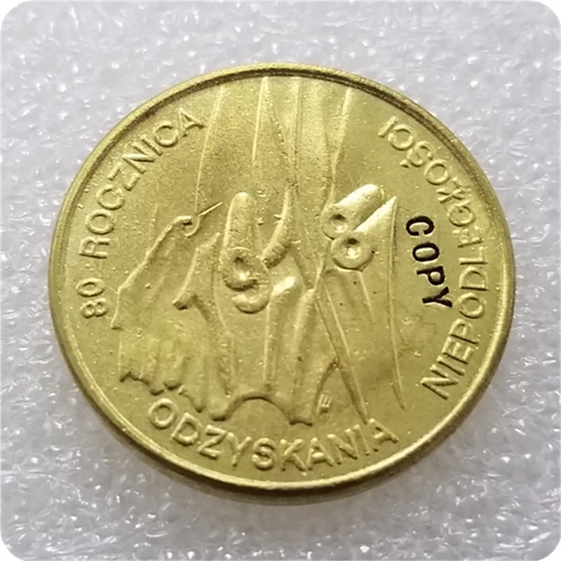 1998 польский nordic 2 ZL копия монет - Цвет: 80th Anniversary
