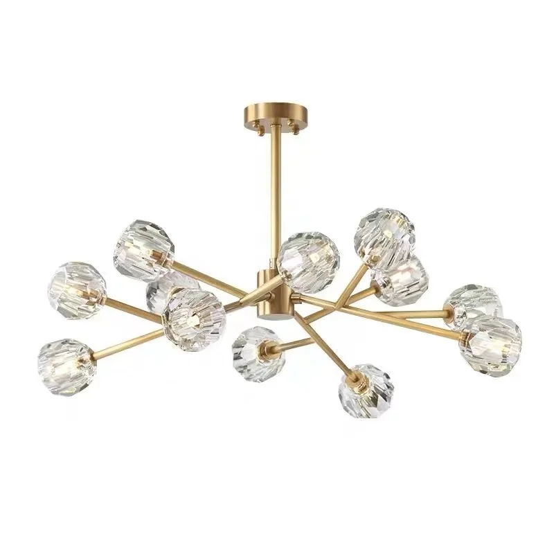 

Nordic modern luxury crystal branching lighting ceiling LED Chandelier for For Living Dinning Room bedroom Foyer Light Fixtures