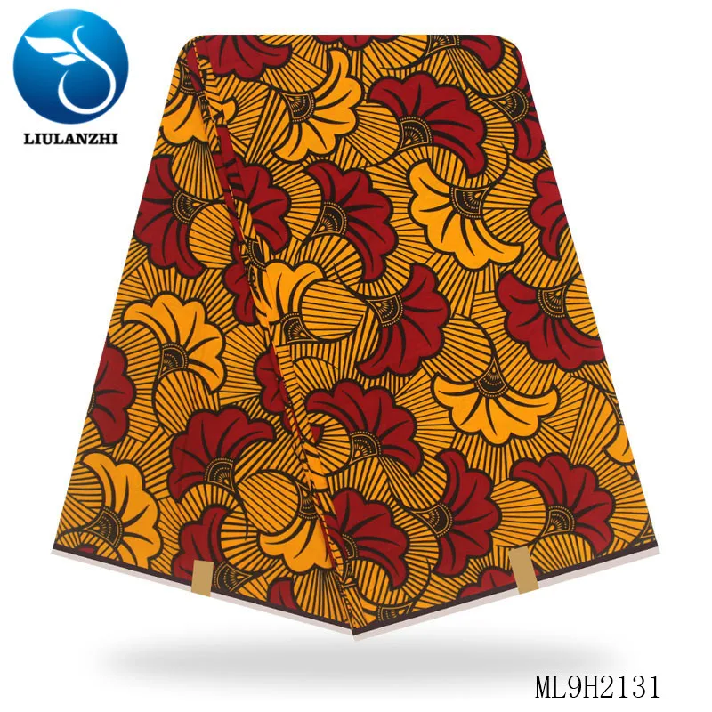 LIULANZHI Анкара печатает воск ткани нигерийские хлопчатобумажные ткани, печать для шитья высокое качество восковой ткани ML9H2131-42