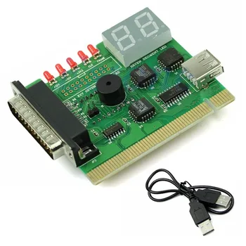 

With Light PC Motherboard Tester Post Analyzer Digital Computer Display PCI Notebook USB Error Code Desktop Diagnostic Card