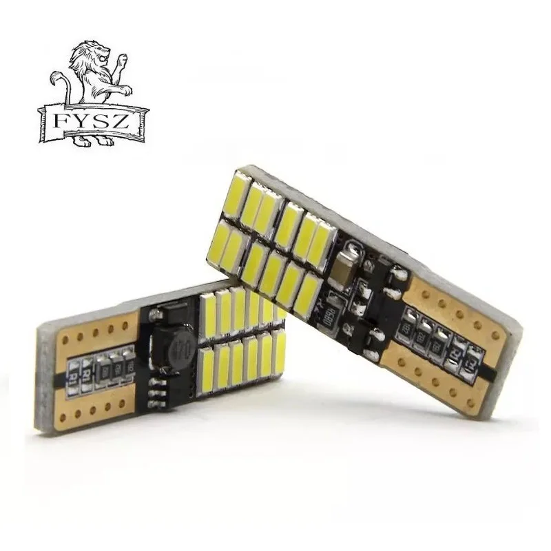 5 шт. T10 12-24v 4014 canbus W5W супер Автомобильные фары 24-smd 8000K светодиодный независимый 24 светодиодный лампы без ошибок Univ era огни