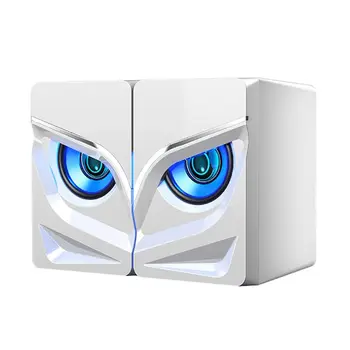 

USB Powered LED 3.5mm Wired Bluetooth Speaker for Computer Mobile Phone Tablet