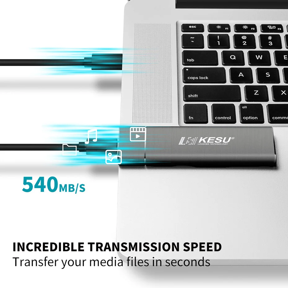 Портативный твердотельный накопитель KESU SSD 256 ГБ 512 1T USB 3 1 Gen 2 540 м/с внешнее