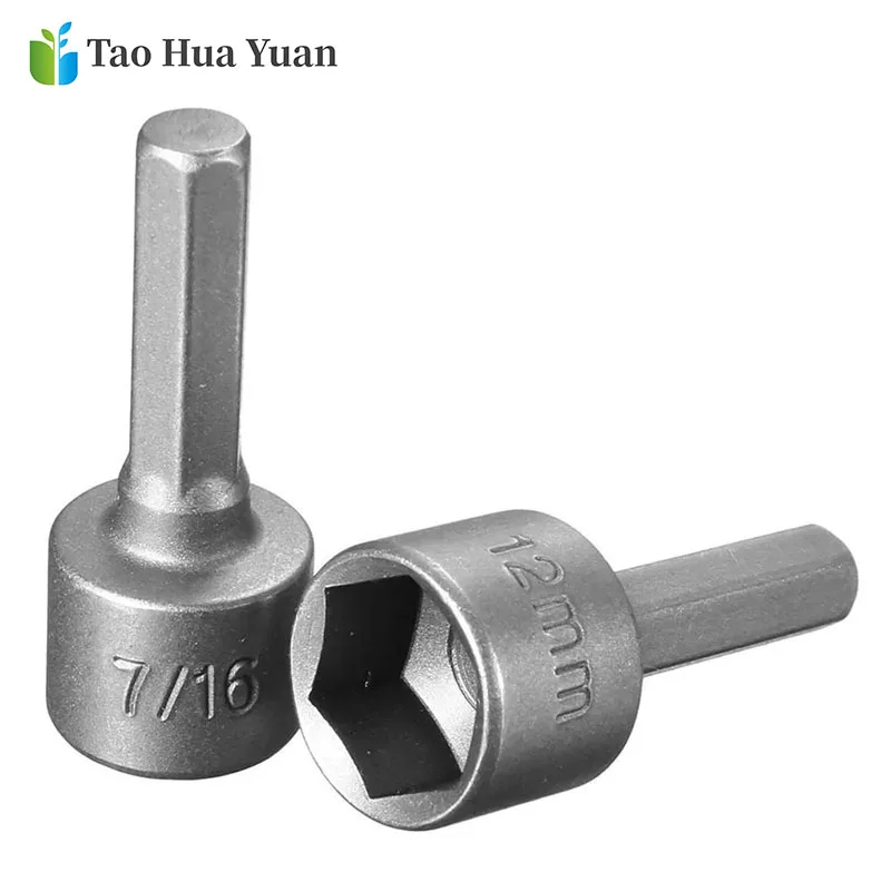Details about   14pcs Power Nut Driver Drill Bit Set Metric Socket Wrench Screw 1/4'' Driver Hex 