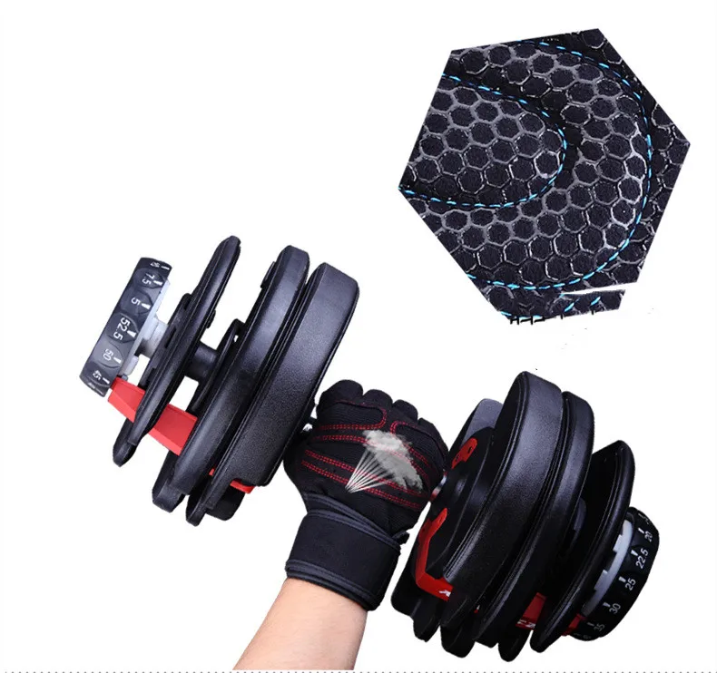 Men Andwomen Can Freely Adjust Non-slip Equipment Strength Training Half Finger Gloves Breathable Non-slip Sports Fitness Gloves