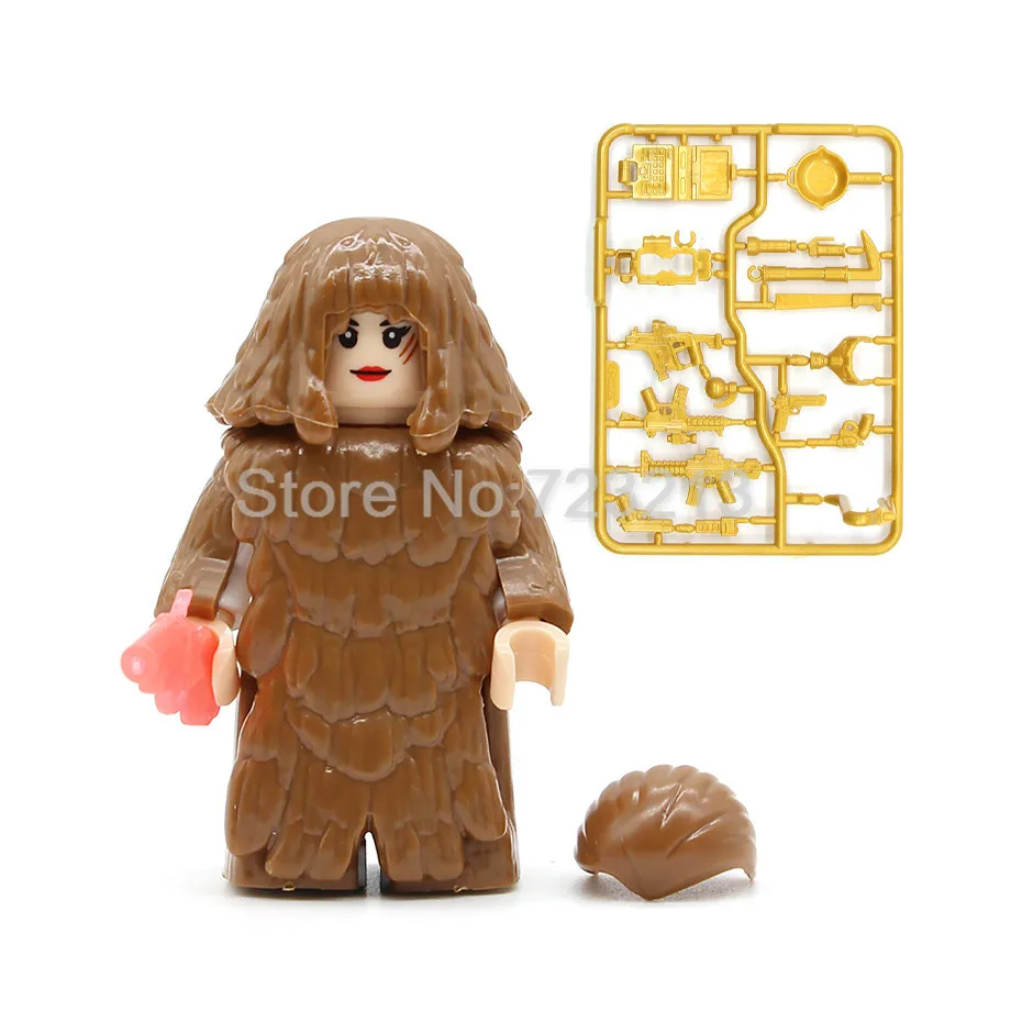 Одиночная, военная фигурка PUBG с ПК, камуфляжный костюм, части, MOC SWAT, игра 100059, модель, строительные блоки, кирпич, Боевая игрушка - Цвет: E