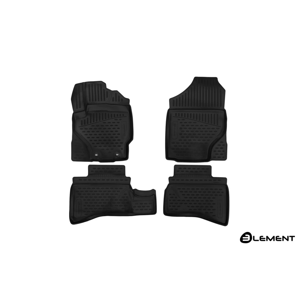 Коврики 3d в салон toyota aqua(p10), 2011-, х/б, правый руль, 4