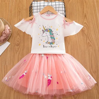 

Fancy Children Girls Unicorn Dress Rainbow Princess Kids Tutu Birthday Party Dress For Girls Christmas Costume 3 4 5 6 7 8 Years