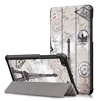 

Slim PU Leather Case for Lenovo Tab E7 TB-7104 Protective Cover for 2018 Tab E7 TB-7104F 7.0 inch Stand tablet case+Film+Pen