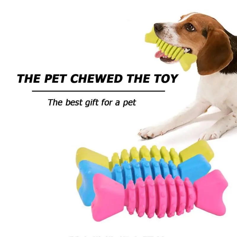 TPR Pet Chew Molar Toys Candy Shaped Non-toxic Interactive Rubber Bite Resistant Interactive Durable Dog Accessories
