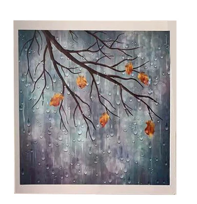autumn Подвесная корзина для ванной, складная настенная корзина для хранения белья, художественная картина, украшение, картина, организация для хранения дома - Цвет: autumn