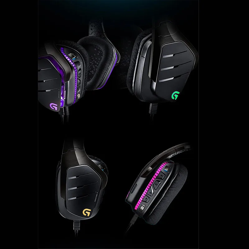 Оригинальная игровая гарнитура logitech G633 Artemis Spectrum RGB 7,1 с объемным звуком Совместимость с несколькими платформами исключительное аудио
