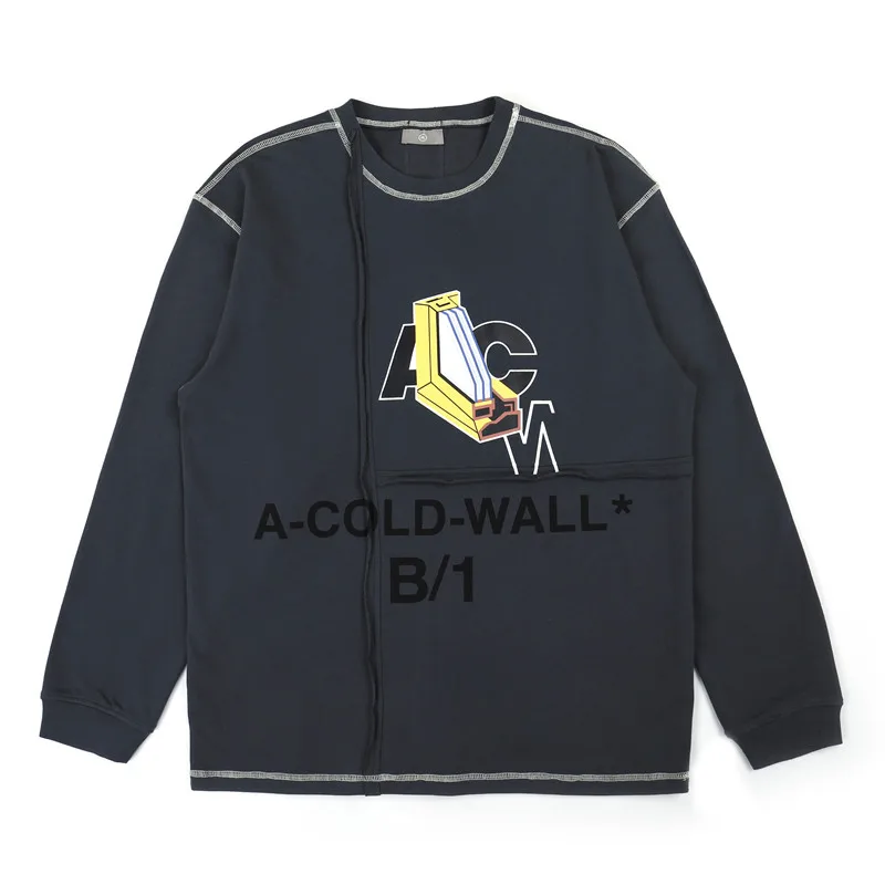 

B/1 A-COLD-WALL ACW Hoodies Men Women Streetwear Embroidery 19ss Hip Hop Kanye West Sweatshirt A-COLD-WALL ACW Hoodie Long Coat