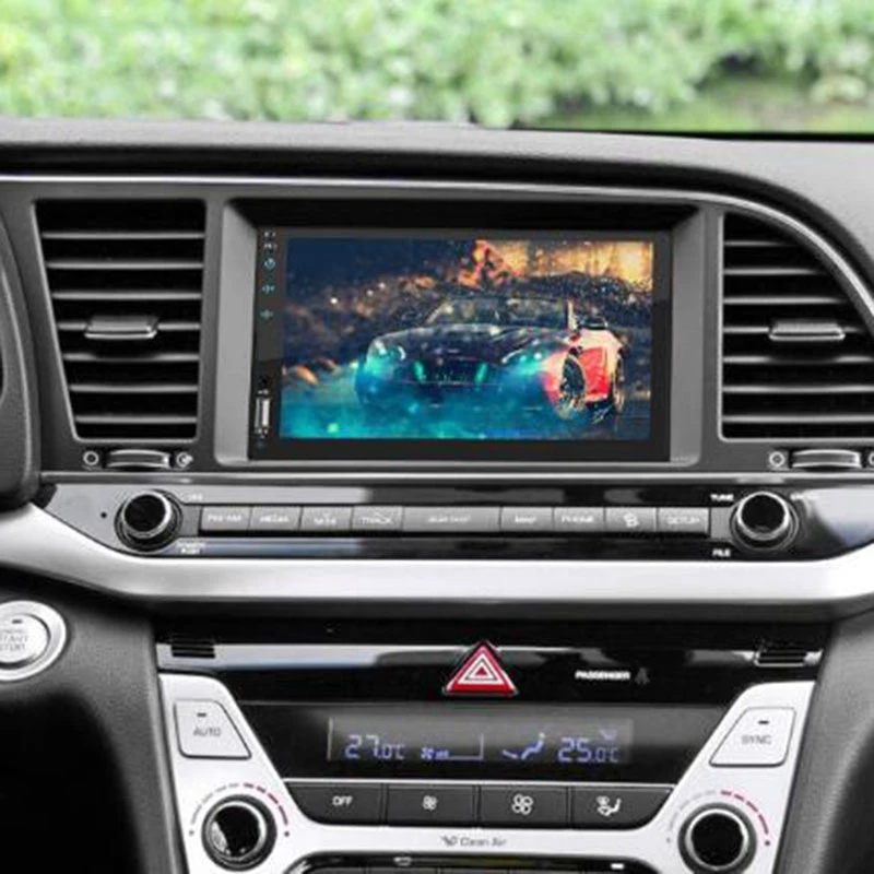 2 Din автомагнитола 7 дюймов HD пресс-экран плеер Android Авто Carplay мультимедиа MP5 FM/USB/AUX/Bluetooth автомобильный аудио для камеры заднего вида