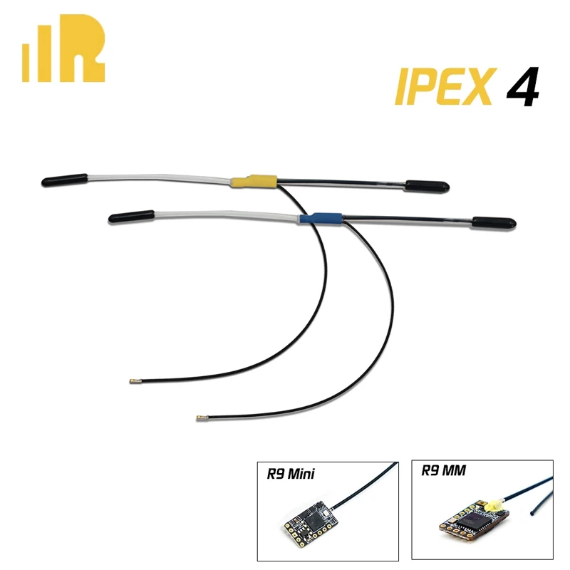 

FrSky 900MHz/868MHZ New Version Ipex4 Dipole T Antenna for R9 Mini / R9 MM OTA Receiver