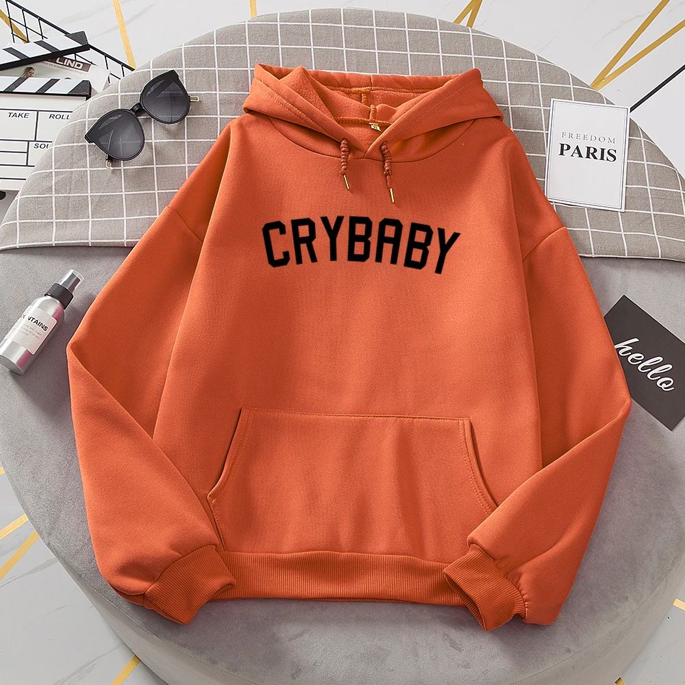 Женские пуловеры с принтом Cry Baby Новое поступление на осень и зиму повседневные