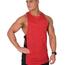 Импортные товары стиль для мужчин фитнес для мышц в горошек 3D жилет цифровой печати Обучение Бег Спортивная футболка мужская одежда