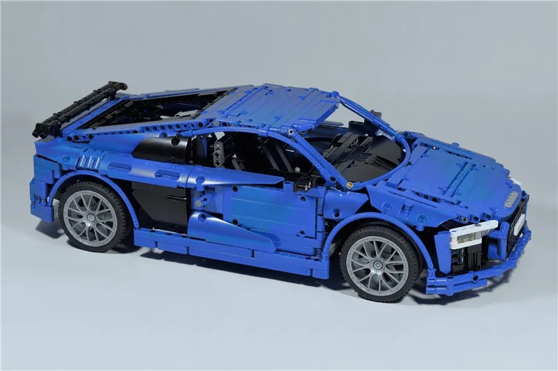 Technic RC Supercar AuDi R8 MOC набор деталей кирпича для MOC 4463 Строительные блоки Набор игрушек DIY развивающий Детский Подарок Brinquedo