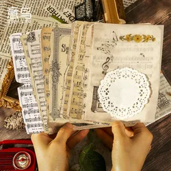 Papier cartonné Vintage pour Scrapbooking, matériel de Collage de journaux indésirables, fournitures de papeterie décoratives pour livres vieux journal Album journal intime, Diy bricolage 