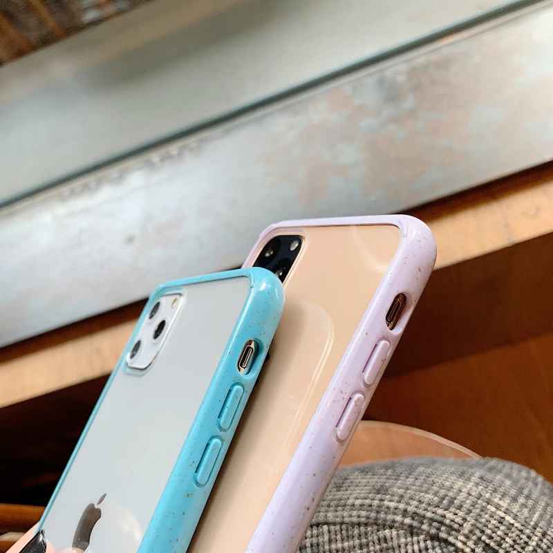 Карамельный цвет волнистая оправа чехол для телефона для iPhone 11 11Pro Max X XR XS Max 8 7 6 6s Plus акриловый прозрачный противоударный чехол