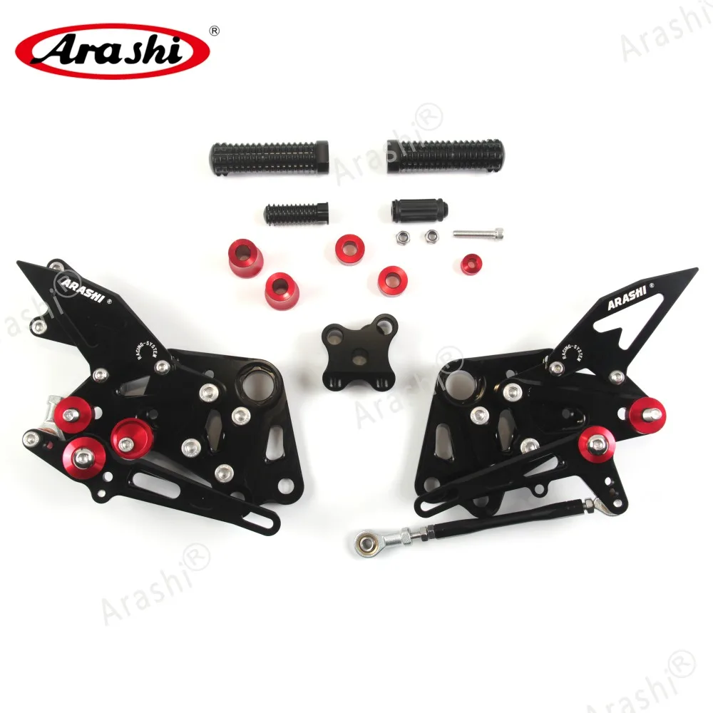 Arashi CNC регулируемая подножка мотоциклиста для KTM RC 390- Rearset подножки алюминиевый мотоцикл RC390 RC-390 16