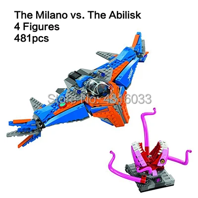 Marvel Супергерои Мстители 4 эндигра Sanctum Minifigs фигурки танос Человек-паук Доктор Стрэндж строительные кубики, детские игрушки в подарок - Цвет: Milano vs Abilisk