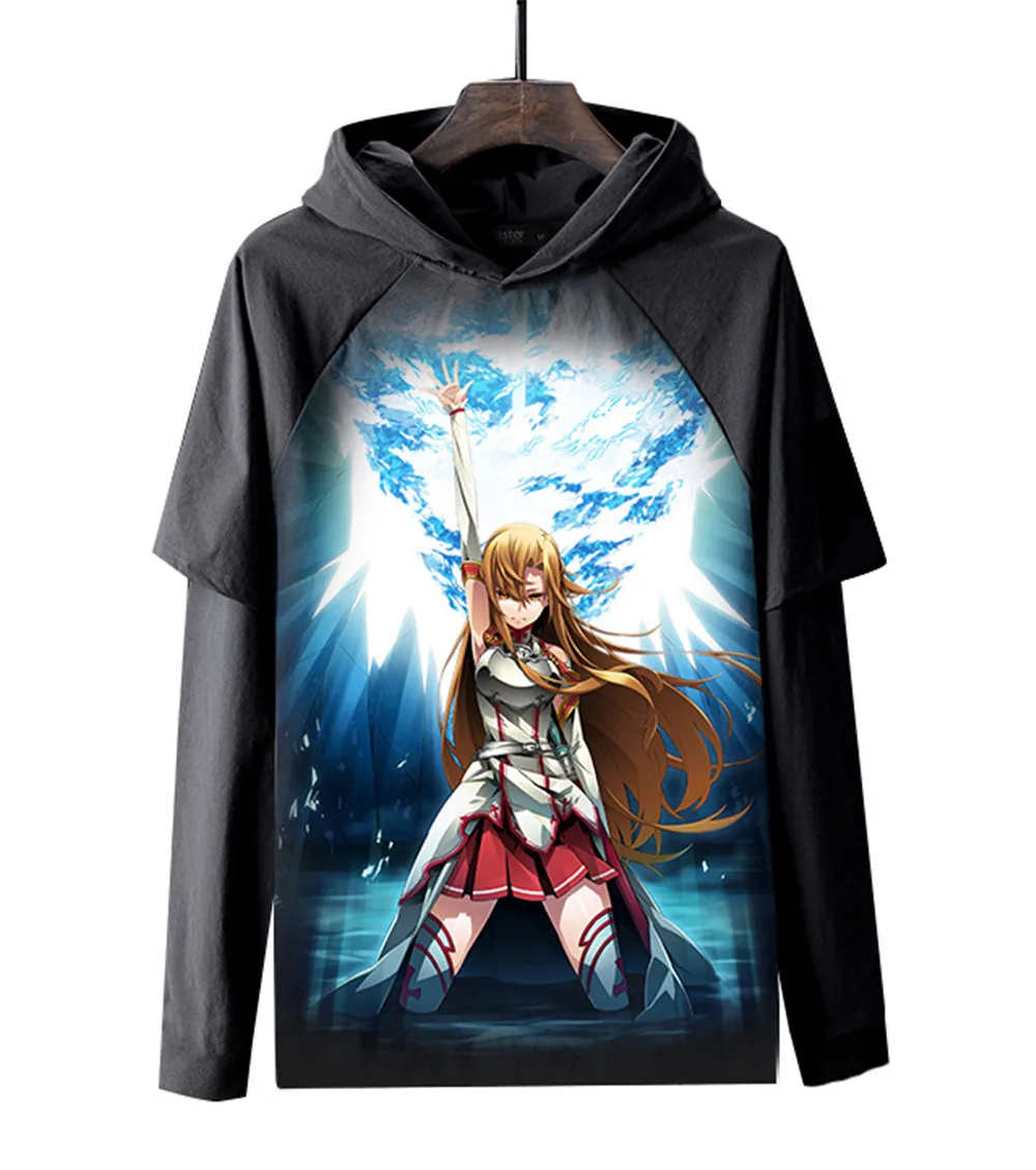 Мода Sword Art Online SAO 3D толстовки для мужчин и женщин Harajuku Хип Хоп Толстовка пуловеры аниме вентиляторы пальто Sudadera