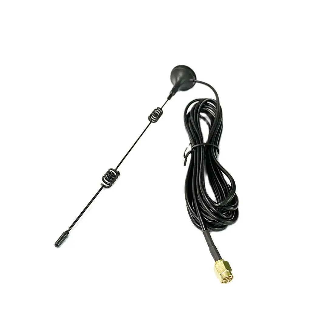 Omni-directional WiFi Antenna with Magnetic Base, Male Plug Connector, 2.4GHz, 7dBi High Gain, 3M Cable, 1Pc