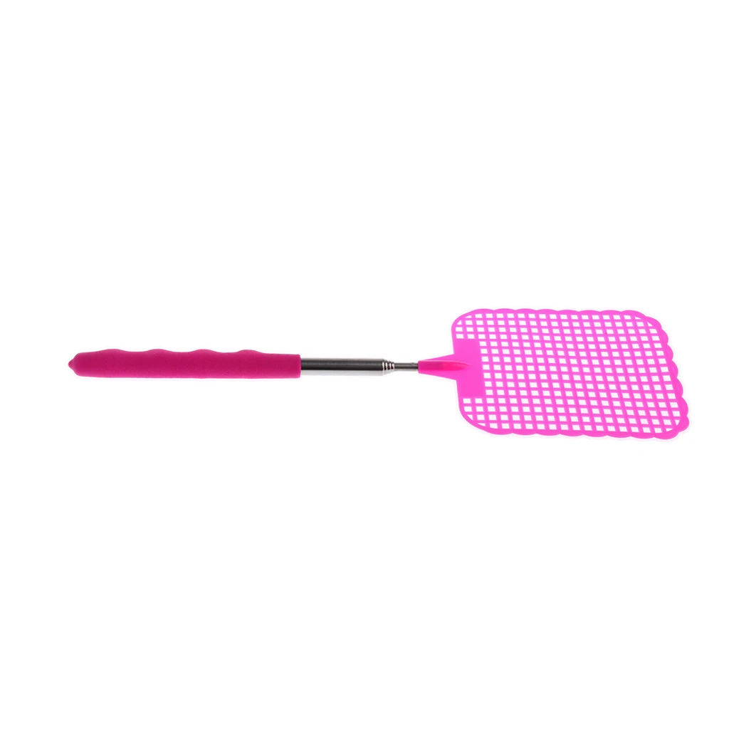 Portable Fly Swatter Retractable Kill Mosquitoes Flies Telescopic Plastic Portable Fly Swatter Retractable Kill Mosquitoes Flies Telescopic Plastic