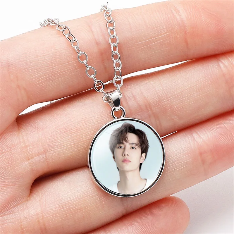 Wei WuXian Lan WangJi CHEN QING LING glass ожерелье с камнем незатаенные Xiao Zhan Wang Yibo ожерелье кулон вентиляторы коллекция подарки