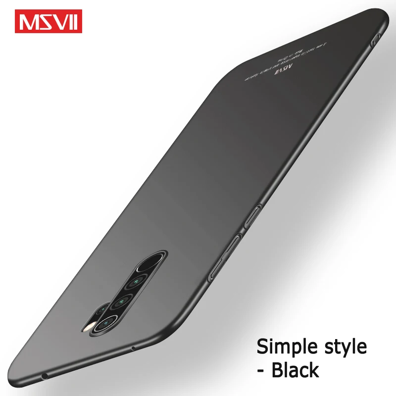 Simple black Redmi Note 8 8T чехол MSVII матовый чехол для Xiaomi Redmi Note 8 Pro Чехол Xiomi Note8 Global PC чехол для Xiaomi Note 7 8 Pro Чехол - Цвет: Simple black