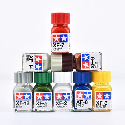 10ml Tamiya Water-Soluble Acrylic Paint  XF1-XF24 Flat/Matte Colors Painting For Gundam Model Brush Spray Painting DIY 2