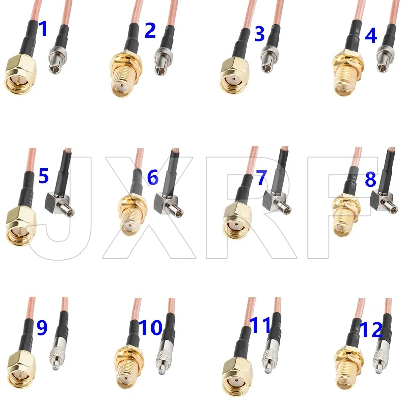 Разъем SMA Male Female к TS9 прямой прямоугольный RG316 коаксиальный кабель-адаптер для