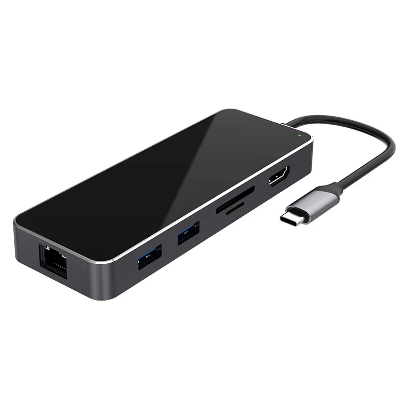 USB-C концентратор 11 в 1 type-c для нескольких USB 3,0 HDMI 4k RJ45 адаптер питания type C концентратор ВЦБ разветвитель для Macbook Pro Air