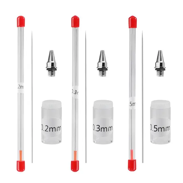 Aérographe Double Action & Buses et Aiguilles 0.2 0.3 0.5mm – Aérographe  France
