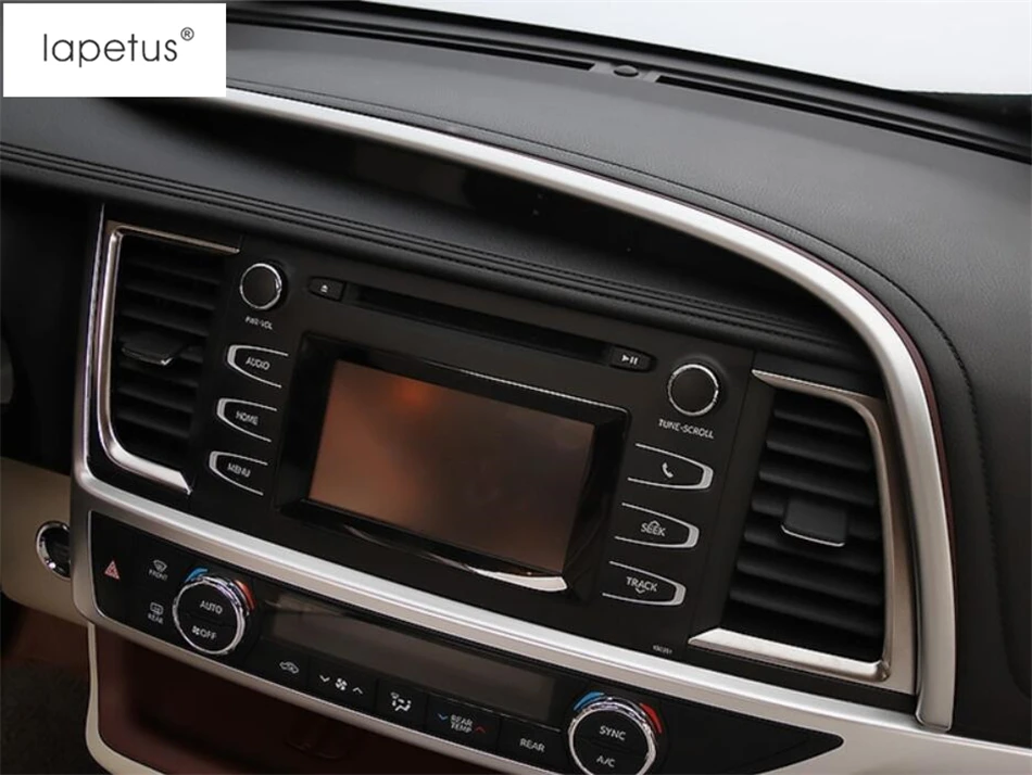 Аксессуары для Lapetus, подходят для Toyota Highlander Kluger приборной панели, навигационный инструмент с блестками, Формовочная накладка
