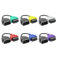 For Fiat ECU Scan 6 Color Adapter MultiECUScan OBD 2 Connector ABS Air-bag obd2 Scanner Diagnostic Cable for FiatECUScan Tool 2