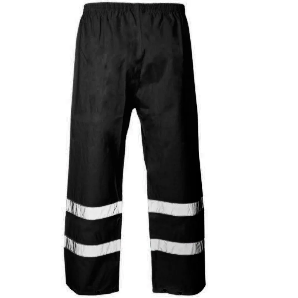 Men Road Work High Visibility Overalls Casual Splicing Casual Trouser Pants штаны streetwear stripe joggers pantalones hombre