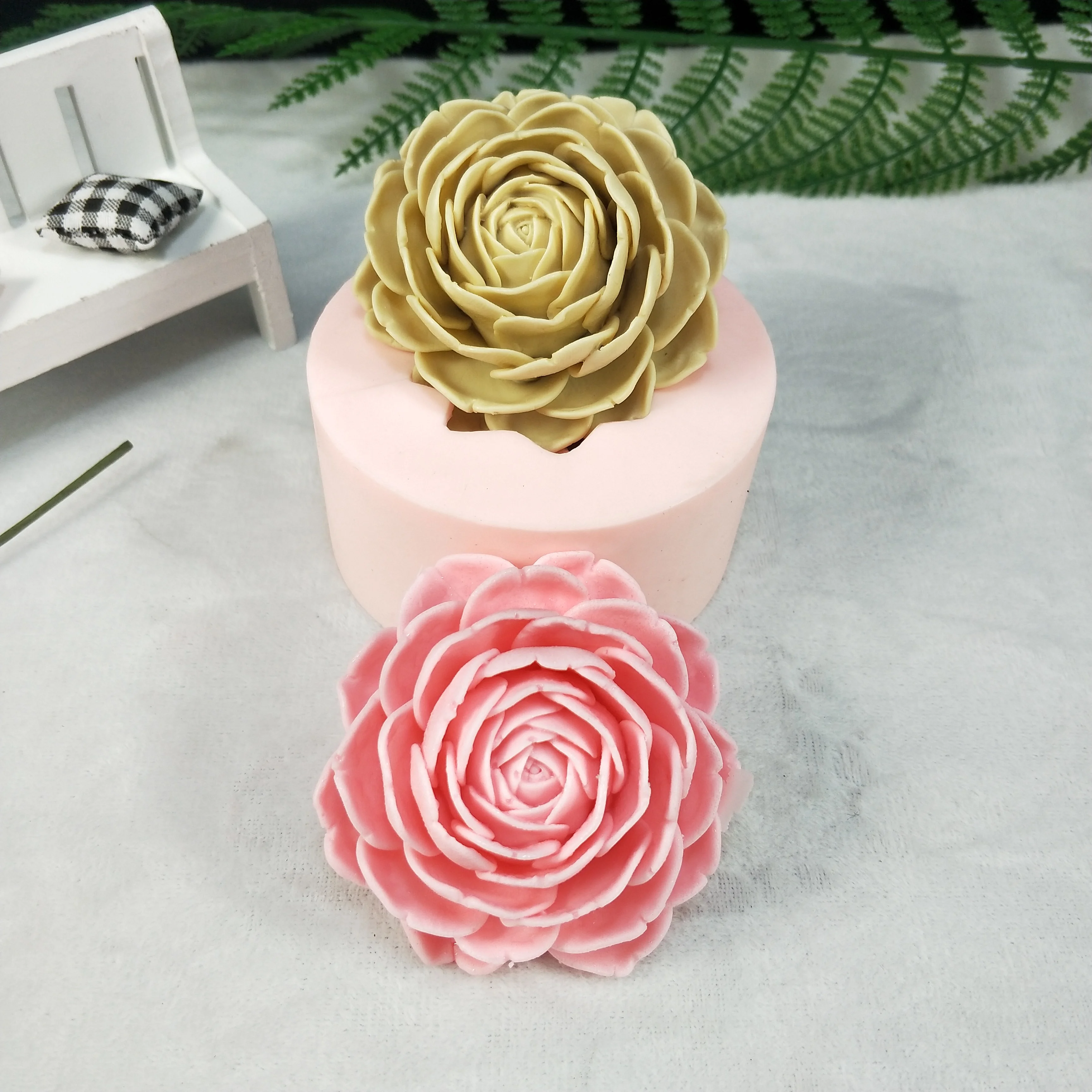 3D Silicone flower mold cake decoration Rose flower shape soap silicone  molds cake molds candle aroma stone mould