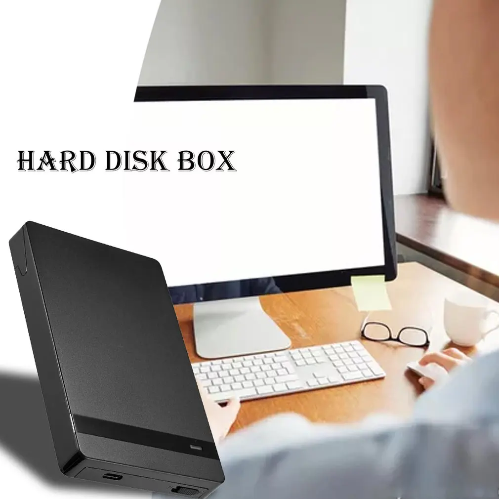 Жесткий диск корпус мобильный жесткий диск коробка USB3.0 к SATA Hardisk с USB C кабелем для Windows для Mac OS
