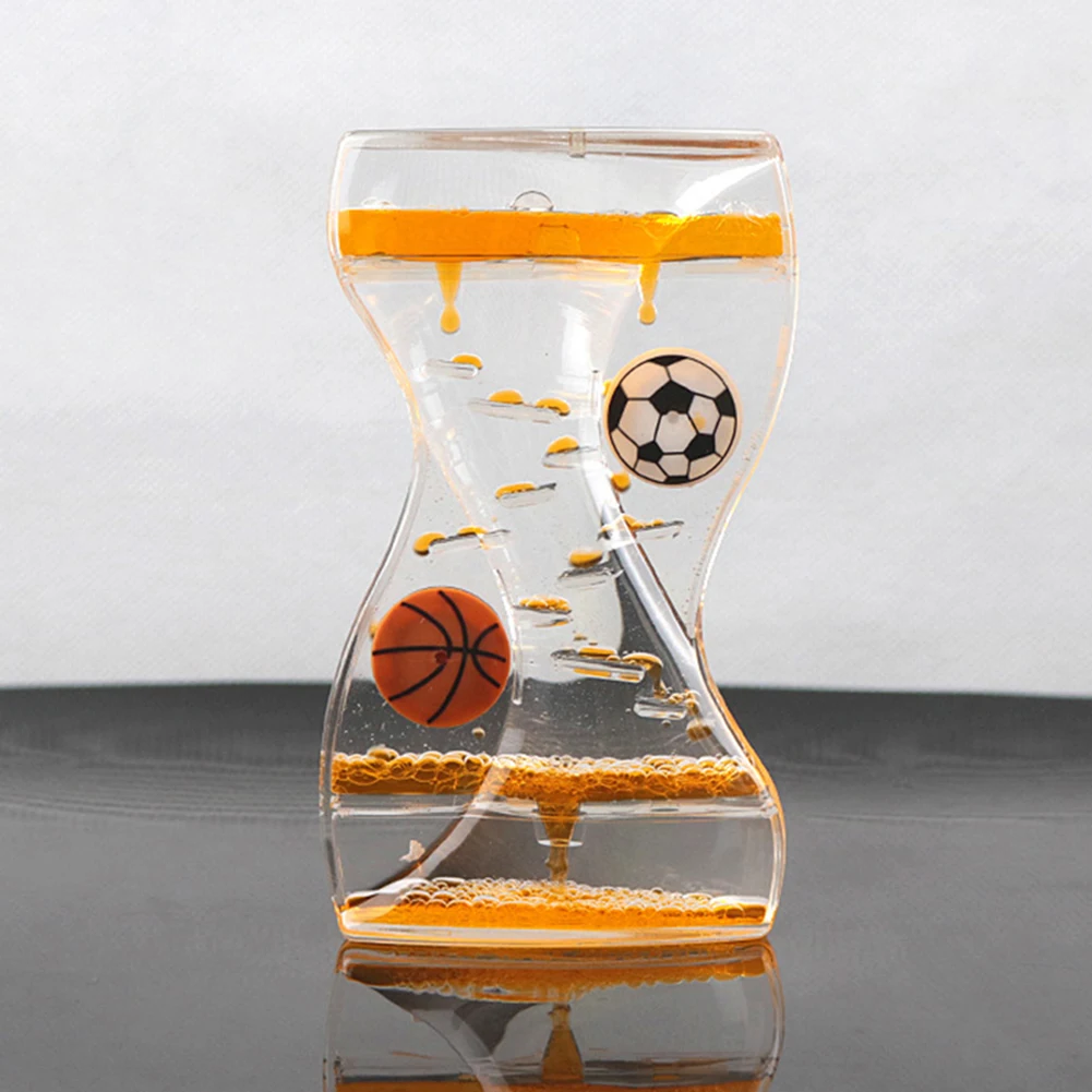 Liquid Oil Droplet Dynamic Water Leakage Acrylic Hourglass Timer Bubble Ornaments Best Birthday Gift For Children Kids Toy 5