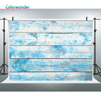 

Blue Wooden Board Wall Photography Backdrop Retro Navy Floor Wood Children Photo Studio Background Newborn Baby Shower Photocall