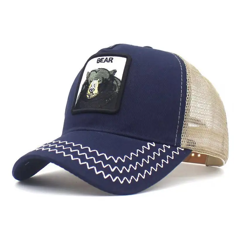 Бейсбол Кепки Borduren snapback мотыгой voor Весна mannen vrouwen Katoen Повседневное сетки Шапки в стиле «хип-хоп» мотыгой унисекс для домашних животных, елочный шар - Цвет: Тёмно-синий