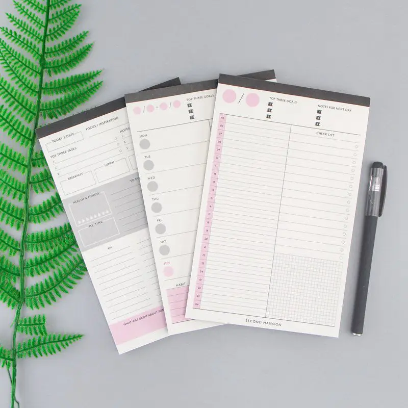 60Sheets Creative Daily Plan/Time Table/Weekly Desktop Plan Book Memo Note Pad Tearable Notes Book Schedule Paper Stationery 60Sheets Creative Daily Plan/Time Table/Weekly Desktop Plan Book Memo Note Pad Tearable Notes Book Schedule Paper Stationery